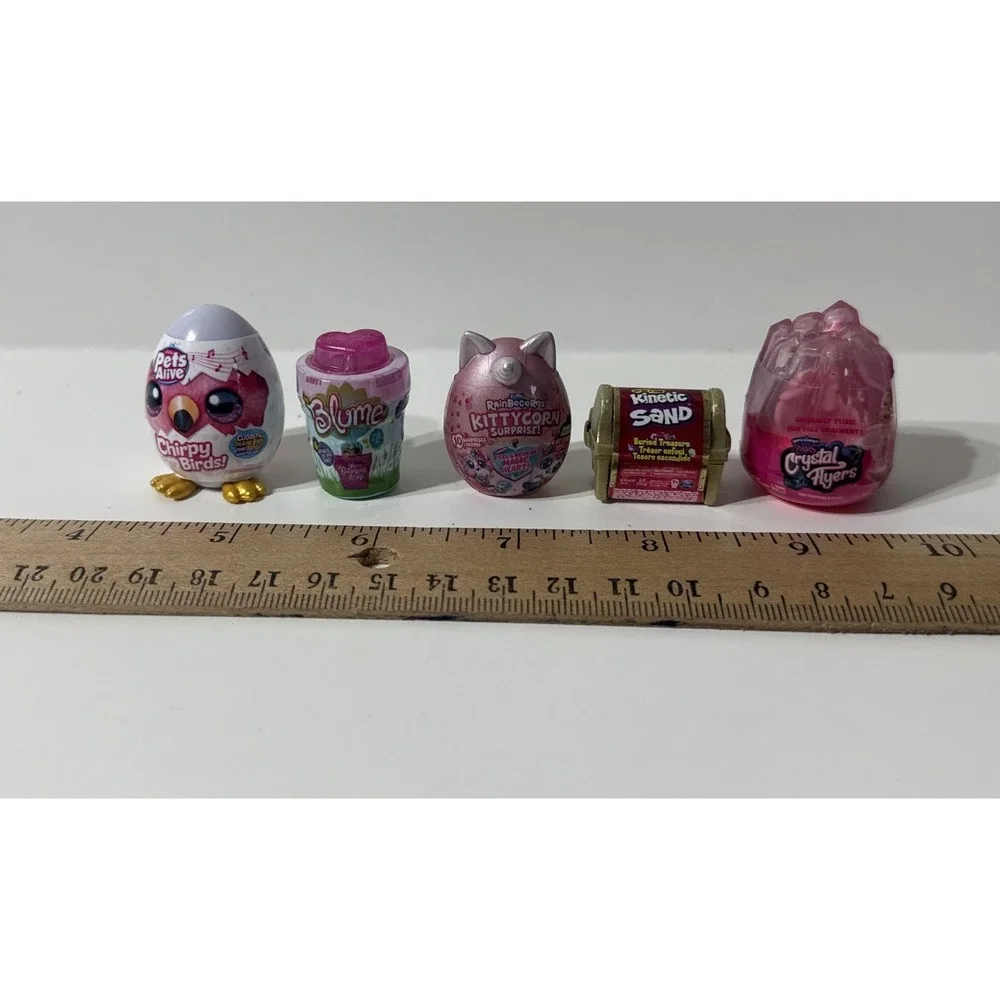 5 Mini Brands LOT Pets Alive Blume Kitty Corn Kinetic Sand Pixies Crystal Flyers